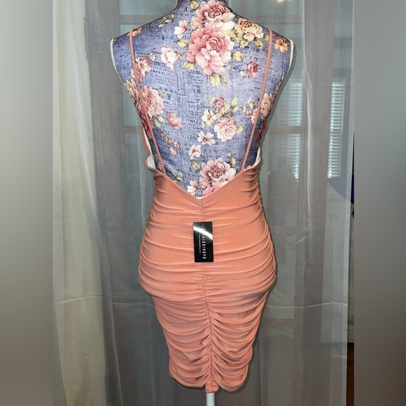 Pink Dress Fashion Nova Simple Sweetness Dusty Rose Dress NWT - Picture 4 of 6